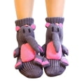 thumbnail image 3 of Womens Socks Christmas Thick Winter Warm Fluffy Cute Cartoon Socks Non Slip Funny Xmas Gift Holiday Cozy Soft Slipper Socks GY2 A, 3 of 4