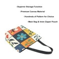 thumbnail image 3 of FORMRS Womens Canvas Tote Bag with Zipper Inner Pocket Shoulder Handbag, Floral Patterns, 3 of 7