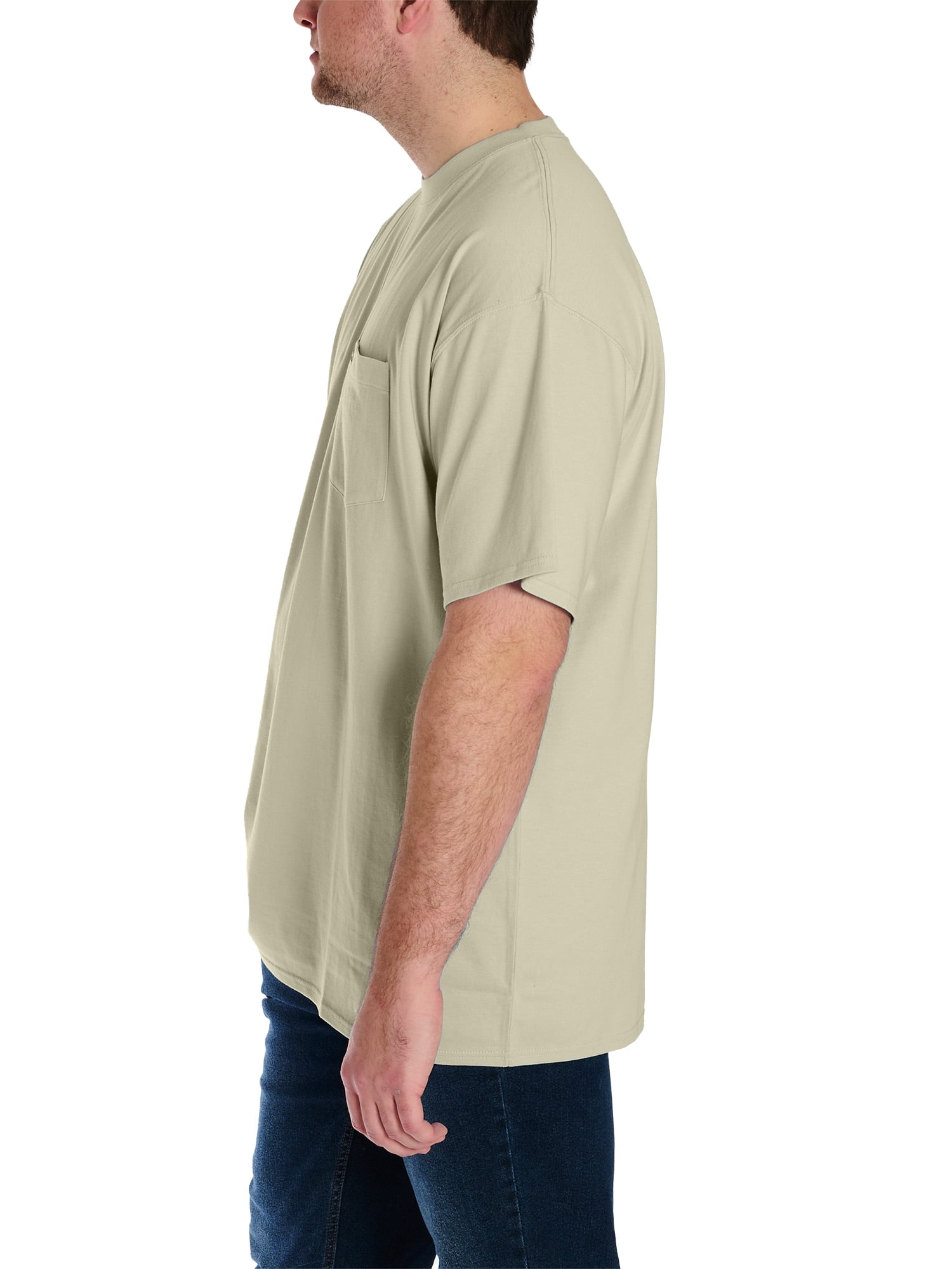 Wrangler Men's Big and Tall Pocket Tee ,Big size up to 6XL and Tall size up to 5XT