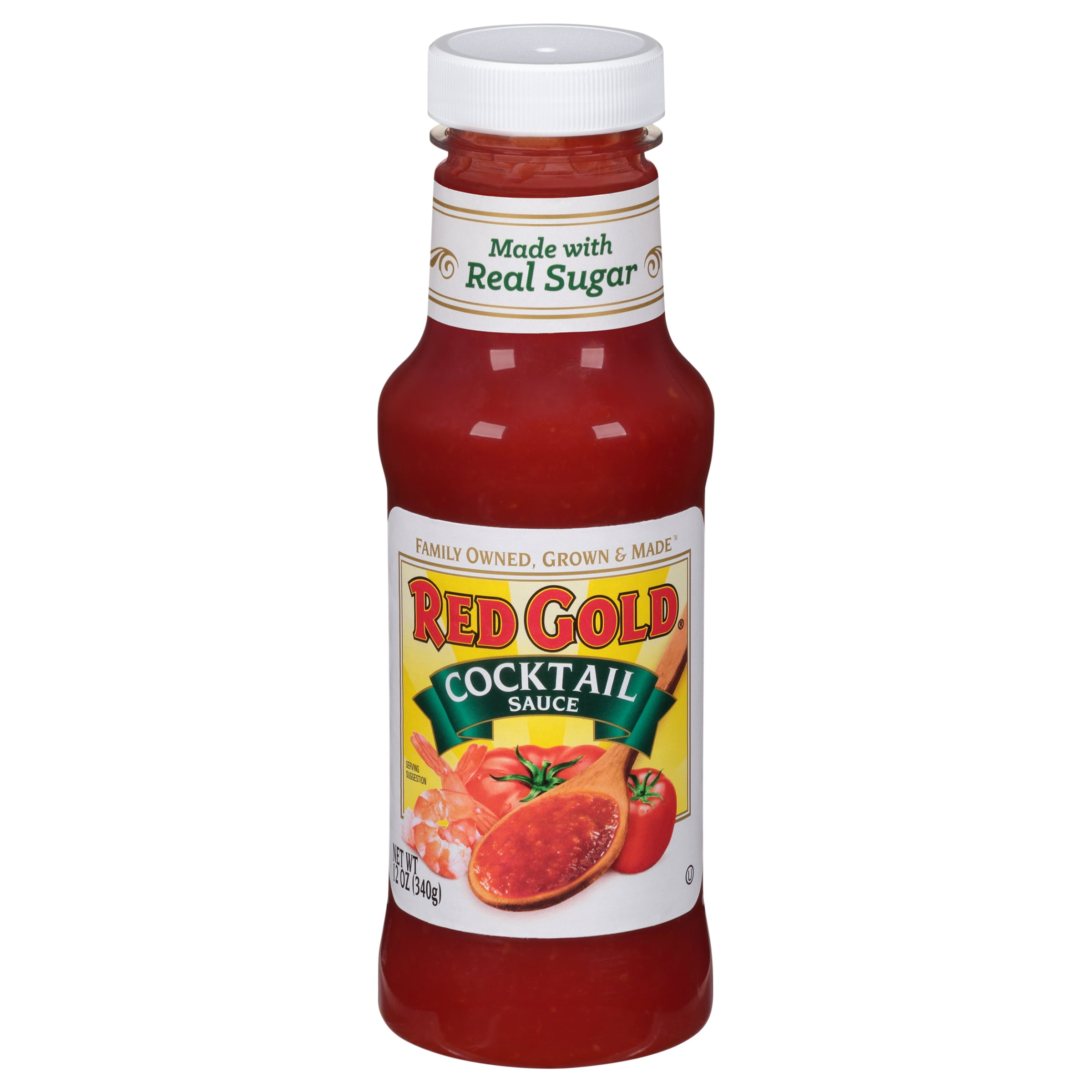 (5 pack) Red Gold Made with Real Sugar Cocktail Sauce, 12 oz Bottle