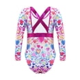 thumbnail image 2 of YEAHDOR Girls One-Piece Cartoon Print Swimsuit Long Sleeve High Cut Swimming Bodysuit Swimwear, 2 of 7
