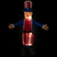 thumbnail image 2 of Inflatable White and Red Lighted Standing Uncle Sam Outdoor Decor 70-Inch, 2 of 6