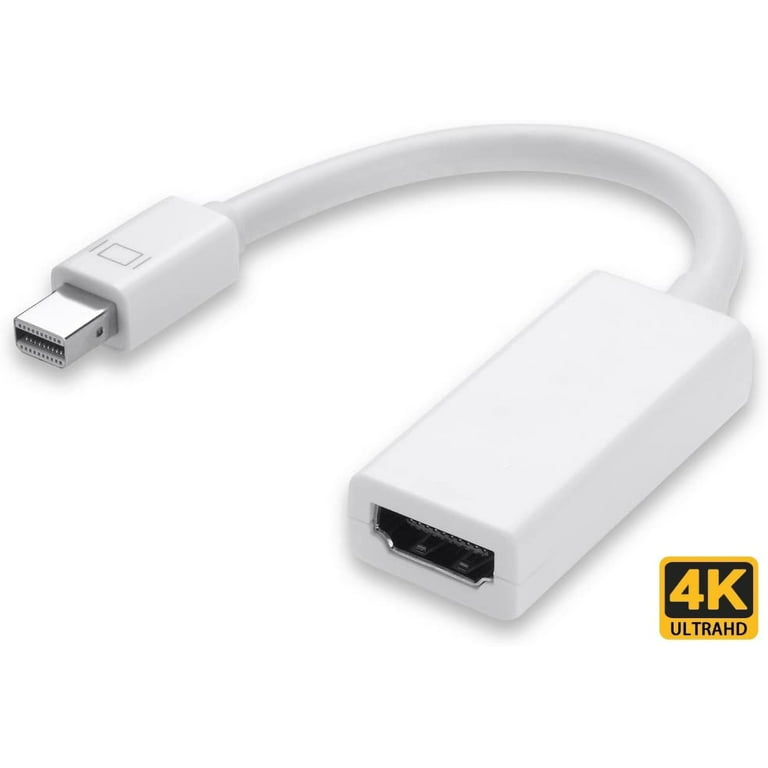 Mini Displayport HDMI Adapter, White -