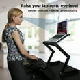 thumbnail image 2 of Adjustable Standing Desk Converter – Dual Aluminum Laptop & Keyboard Riser with Independent Height and Tilt, 2 of 8
