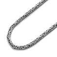 thumbnail image 2 of Sterling Silver 2.5mm Bali Byzantine Chain Necklace(10, 16, 18, 20, 22, 24, 30 Inch), 2 of 3