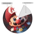 thumbnail image 2 of Saiise Christmas Tree Skirt 30" ,Xmas Tree Skirts with Mario Ae Pattern,Tree Mat for Indoor Outdoor Christmas Winter Holiday Party Indoor Decorations, 2 of 7