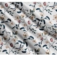 thumbnail image 3 of Soimoi Cotton Cambric Fabric Robin,Leaves & Wildflower Floral Print Fabric by the Yard 42 Inch Wide, 3 of 7