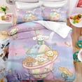 thumbnail image 4 of Cartoon Anime Sanrio Bedding Set Kawaii Cinnamoroll Quilt Cover Duvet Cover Pillowcase Kids Girls Bed Set Twin King Size, 4 of 10