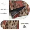 thumbnail image 6 of Red Brown Wooden Grain Area Rugs 6'x9', Washable Small Throw Rugs for Kitchen Dining room, Farmhouse Vintage Country Textured Indoor Outdoor Rug Non-Slip Low Pile Carpet Runner Reversible Floor Mats, 6 of 8