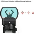 thumbnail image 4 of Reflex Sight, Multiple Reticle System Red Dot Sight with Picatinny Rail Mount, Absolute Co-Witness, 4 of 6