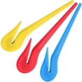 thumbnail image 1 of 3 Pcs Élastiques pour Cheveux, Coupe-Poils, Attaches en Caoutchouc, Outil de Retrait de Queue de Cheval, Bleu Rouge Jaune, 1 of 6