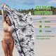thumbnail image 4 of Toalla de playa de microfibra Husfou, 63 x 32 pulgadas, de secado rápido, suave, ligera, compacta, sin arena, perfecta para acampar, viajar, playa, natación, yoga y gimnasio., 4 of 7