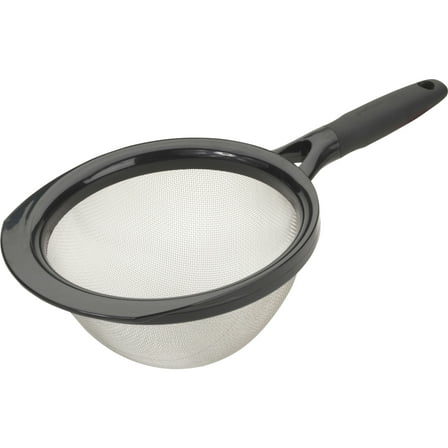 GoodCook Touch 8" Stainless Steel Wire Mesh Strainer with Non-slip Grip Handle