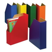 MAGAZINE FILES 6/PK ONE EACH GREEN BLUE ORANGE PURPLE RED AND YELLOW