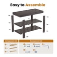 thumbnail image 6 of EDX 3 Tier Bamboo Shoe Rack Bench, 11.3'' x 19.7'' x 18'' Storage Seat Organizer with 286lb Capacity for Entryway,  Bedroom and Living Room,  Brown, 6 of 9