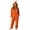 130#Multicolor, variant on Women Halloween Cute Ghost Pumpkin Graphic Flannel Hooded One Piece Jumpsuit Zip Front Oversized Cosplay Costume With Side Pockets Brown L
