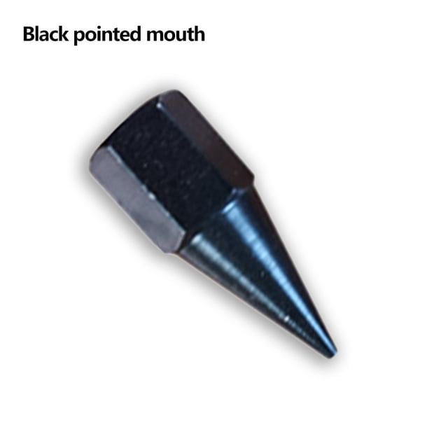 Chendee Grease Flat Nozzle Mouth Heavy Grease Explosion-Proof Grease Nozzle,Black Pointed Mouth