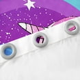 thumbnail image 4 of Erosebridal Monogrammed R Curtains and Drapes (52x63), Dreamy Unicorn Curtains for Living Room, Initial A to Z Letter Blackout Curtains for Bedroom, Window Curtains Room Decoration, 4 of 6