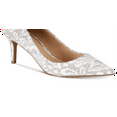 thumbnail image 3 of Badgley Mischka Women's Zuri Pointed Toe Classic Pumps White Size 9 M, 3 of 3