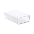 thumbnail image 4 of 2 cajas de almacenamiento debajo del escritorio, organizador de cajones debajo de la mesa, accesorio oculto, adhesivo extraíble para el aula de maquillaje. blanco, 4 of 9