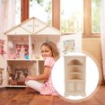 thumbnail image 3 of CIMAXIC 1pc Mini House Furniture Model Cabinet Mini House Triangular Cabinet Model,6.38"X3.62"X1.69", 3 of 5