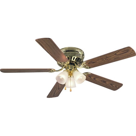 Bermuda 52 Ceiling Fan With Bright Brass Finish Walmart Com