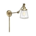 thumbnail image 4 of Trade Winds Lighting 1-Light Wall Sconce In Natural Brass, 4 of 6