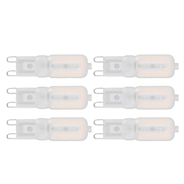 Bombilla G9 regulable protección ocular ahorro de energía 5W 22 bombillas LED pequeñas para lámpara de techo lámpara de escritorio 6 uds luz cálida 220V