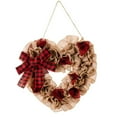 thumbnail image 6 of Pklyzj Holiday Savings Valentine's Day Wreath Heart Shaped Artificial Decorative Wreath Front Door Decorations Flowers Venue Layout Props For Anniversary on Clearance, 6 of 7