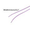 thumbnail image 2 of CHOK 2 Paires de Lacets Ovales Demi-Ronds pour Chaussures de Course Blanc 140cm/55.11”, 2 of 4