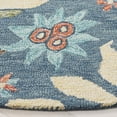 thumbnail image 3 of SAFAVIEH Jardin Delmar Floral Area Rug, Blue/Green, 6' x 6' Round, 3 of 7