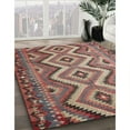 thumbnail image 2 of Ahgly Company Indoor Square Contemporary Brown Red Southwestern Area Rugs, 7' Square, 2 of 6