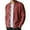 Brick Red, variant on Mens Zip Up Sweater Jacket Light Slim Fit Knit Stand Collar Ribbed Jackets Color Brick Red Size XXL
