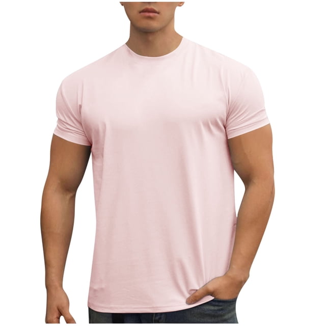 fatyb Men's Short Sleeve Workout T Shirts Gym Athletic Tees Shirts for Bodybuilding Training Running