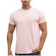 thumbnail image 2 of pstuiky Camisas casuales de manga corta para hombre, Blusas casuales de verano para hombre, de manga corta, color liso, con cuello redondo y para fitness camisetas de hombre l, 2 of 4