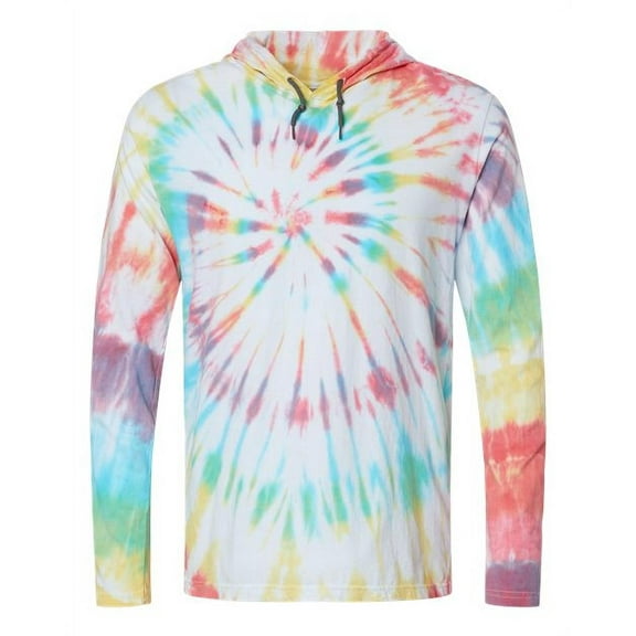 Dyenomite Tie-Dyed Hooded Pullover T-Shirt | 430VR