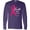 Purple, variant on Inktastic Faith over Fear Breast Cancer Awareness with Pink Ribbon Long Sleeve T-Shirt