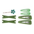 thumbnail image 2 of Pinzas de Cabello Salvador Para Niñas de Resina Verde, 2 of 10
