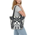 thumbnail image 2 of Sikiie Artistic Black White Peacocks Shoulder Bag Casual Hobo Crossbody Tote Bag for Women and Men Large Purse Messenger Bag Travel Work, 2 of 6