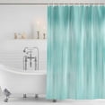thumbnail image 2 of Turquoise Shower Curtain Set - 48" x 72" Washable Bathtub Curtain with 12 Hooks, Modern Abstract Art Ombre Striped Waterproof Fabric Stall Shower Curtains for Bathroom/Bathtub Décor, 2 of 6