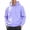 Light Purple #11, variant on Dresfit Men's Zip Up Hoodie Hooded Drawstring Long Sleeve Jackets Winter Fall Oversized Outdoor Jackets Elastic Cuffs Plus Size Solid Hoodies
