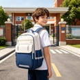 thumbnail image 7 of Tuvgenk Ergonomic Backpack 15.4 Inch Blue, Anti Sag Large Capacity Laptop Backpack for Young Adults, Breathable Bookbag for Daily Commute Campus Life, 7 of 7