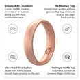 thumbnail image 6 of Rose Gold Breathable Silicone Ring For Women 4mm Bandwidth, 6 of 6