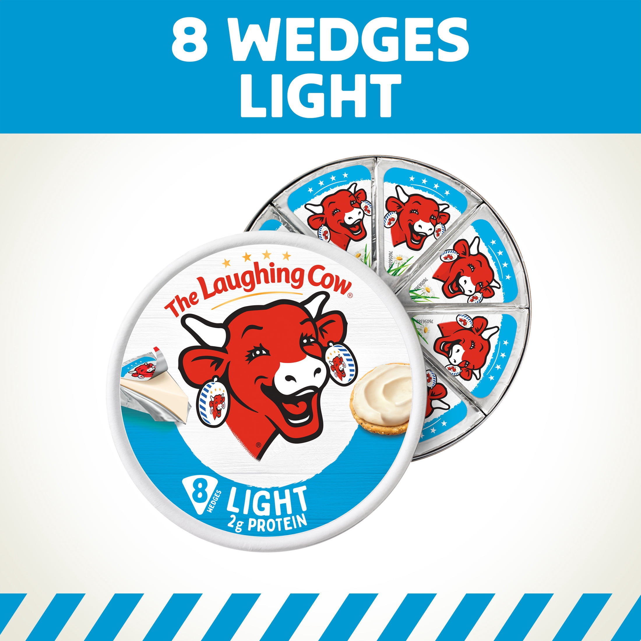 The Laughing Cow® Creamy Light Spreadable Cheese Wedges, 5.4 oz