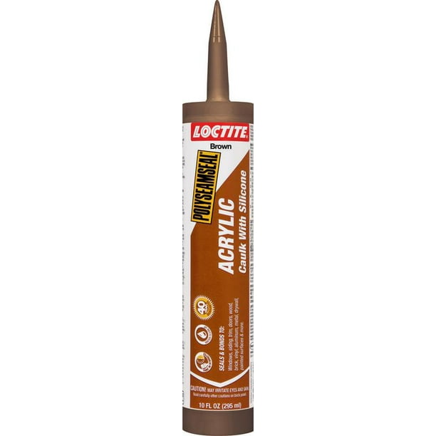 Loctite Polyseamseal Dark Brown Acrylic/Silicone Caulk Sealant 10 oz. Case Of 12 Walmart