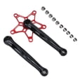 thumbnail image 2 of Bielas izquierda y derecha de 130 BCD para bicicletas de montaña Juego de bielas MTB de 170 mm color rojo, 2 of 8