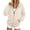 00-Beige341, variant on Zip Up Hoodie for Women Solid Long Sleeve Sweatshirt Casual Hooded Jacket