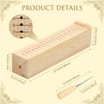 thumbnail image 2 of Wood Book Binding Cradle with Awl Portable Bookbinding Punching Cradle Bookbinding Supplies for DIY Crafts Signatures, 2 of 11