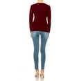 thumbnail image 4 of Women's Long Sleeve Button Down Crewneck Sweater Knit Cardigan, 4 of 4