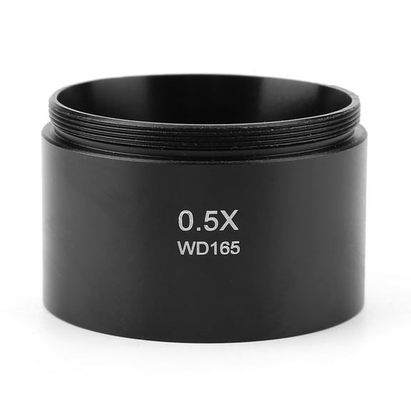 Stereo Microscope Objective Lens, Practical 0.5X Objective Lens, Effectively Enlarged View Field Laboratory For School Graduate School Microscope